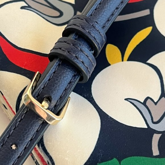 Kate Spade | Dawn Breezy Floral Pop Art Triple Gusset Nylon Crossbody Purse - Picture 7 of 13